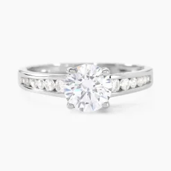 Bague Solitaire Tatjana Or Blanc Oxyde De Zirconium|Marc Orian
