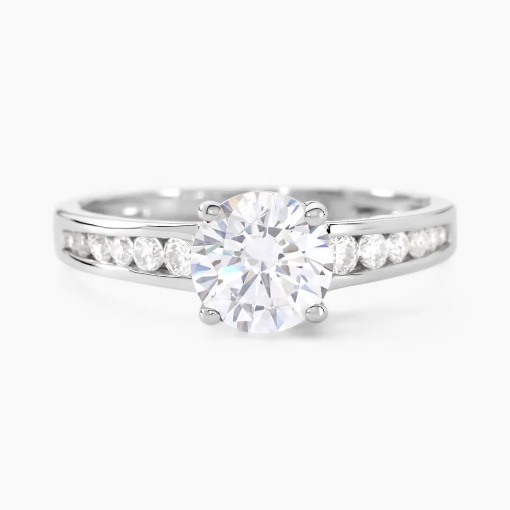 Bague Solitaire Tatjana Or Blanc Oxyde De Zirconium|Marc Orian