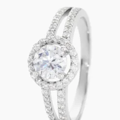 Bague Solitaire Titemae Argent Blanc Oxyde De Zirconium|Marc Orian Sale