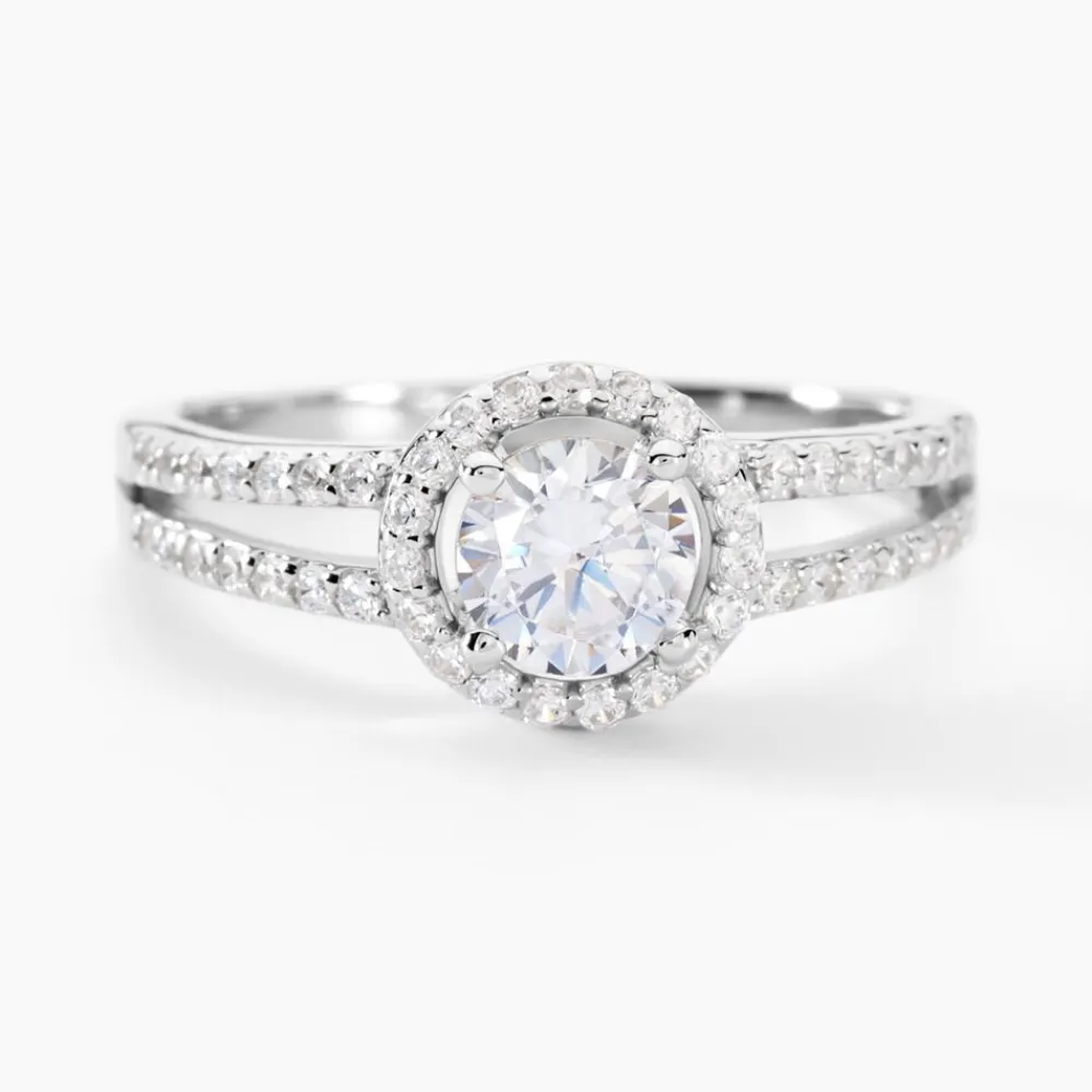 Bague Solitaire Titemae Argent Blanc Oxyde De Zirconium|Marc Orian Sale