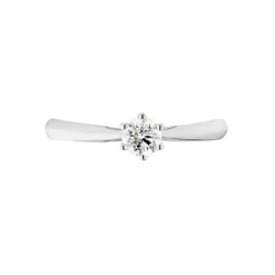 Bague Solitaire Veronika Or Blanc Diamant