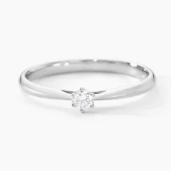 Bague Solitaire Veronika Or Blanc Diamant|Marc Orian Hot