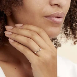 Bague Solitaire Veronika Or Blanc Diamant|Marc Orian Hot