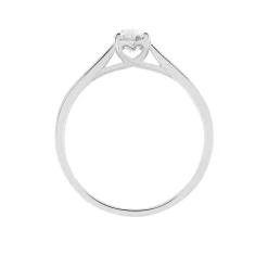 Bague Solitaire Vicoeuria Or Blanc Diamant Synthétique|Marc Orian Discount