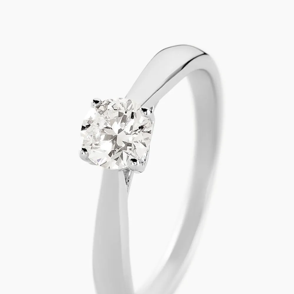 Bague Solitaire Vicoeuria Or Blanc Diamant Synthétique|Marc Orian Discount