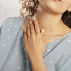 Bague Solitaire Vicoeuria Or Blanc Diamant Synthétique|Marc Orian Sale