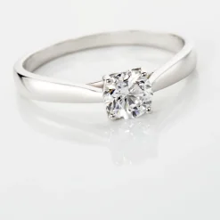 Bague Solitaire Vicoeuria Or Blanc Diamant Synthétique|Marc Orian Sale