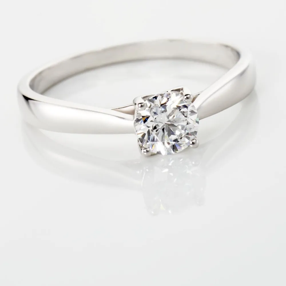 Bague Solitaire Vicoeuria Or Blanc Diamant Synthétique|Marc Orian Sale