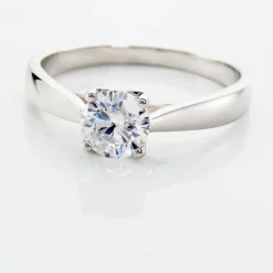 Bague Solitaire Vicoeuria Or Blanc Diamant Synthétique|Marc Orian Clearance