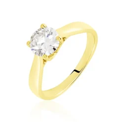 Bague Solitaire Vicoeuria Or Jaune Diamant Synthétique|Marc Orian Best