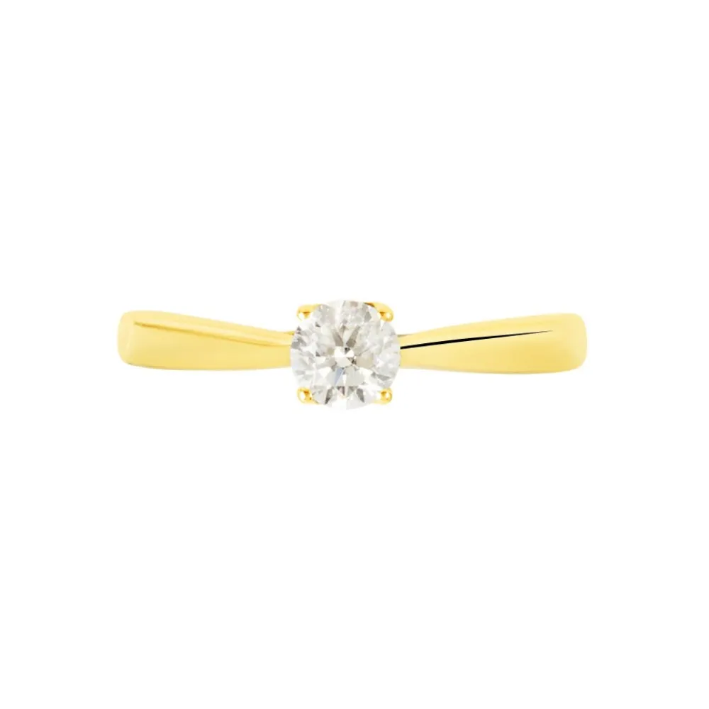 Bague Solitaire Vicoeuria Or Jaune Diamant Synthétique|Marc Orian Online