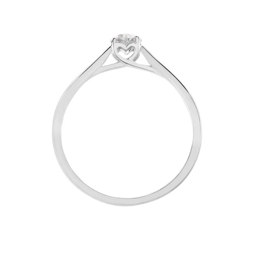 Bague Solitaire Vicoeuria Or Blanc Diamant Synthétique|Marc Orian Sale