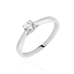 Bague Solitaire Vicoeuria Or Blanc Diamant Synthétique|Marc Orian Sale