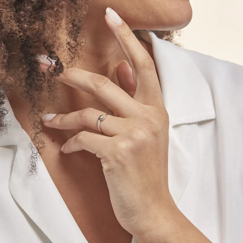 Bague Solitaire Vrille Or Blanc Diamant|Marc Orian Clearance