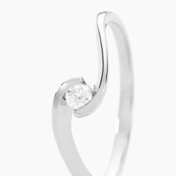 Bague Solitaire Vrille Or Blanc Diamant|Marc Orian Clearance