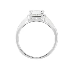Bague Solitaire Wilona Argent Blanc Oxyde De Zirconium|Marc Orian Outlet