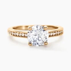 Bague Solitaire Zoura Plaqué Or Jaune Oxyde De Zirconium|Marc Orian