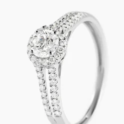 Bague Sosanna Platine Blanc Diamant Synthétique