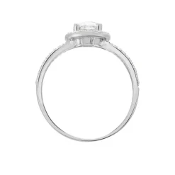 Bague Stelila Or Blanc Oxyde De Zirconium|Marc Orian Online