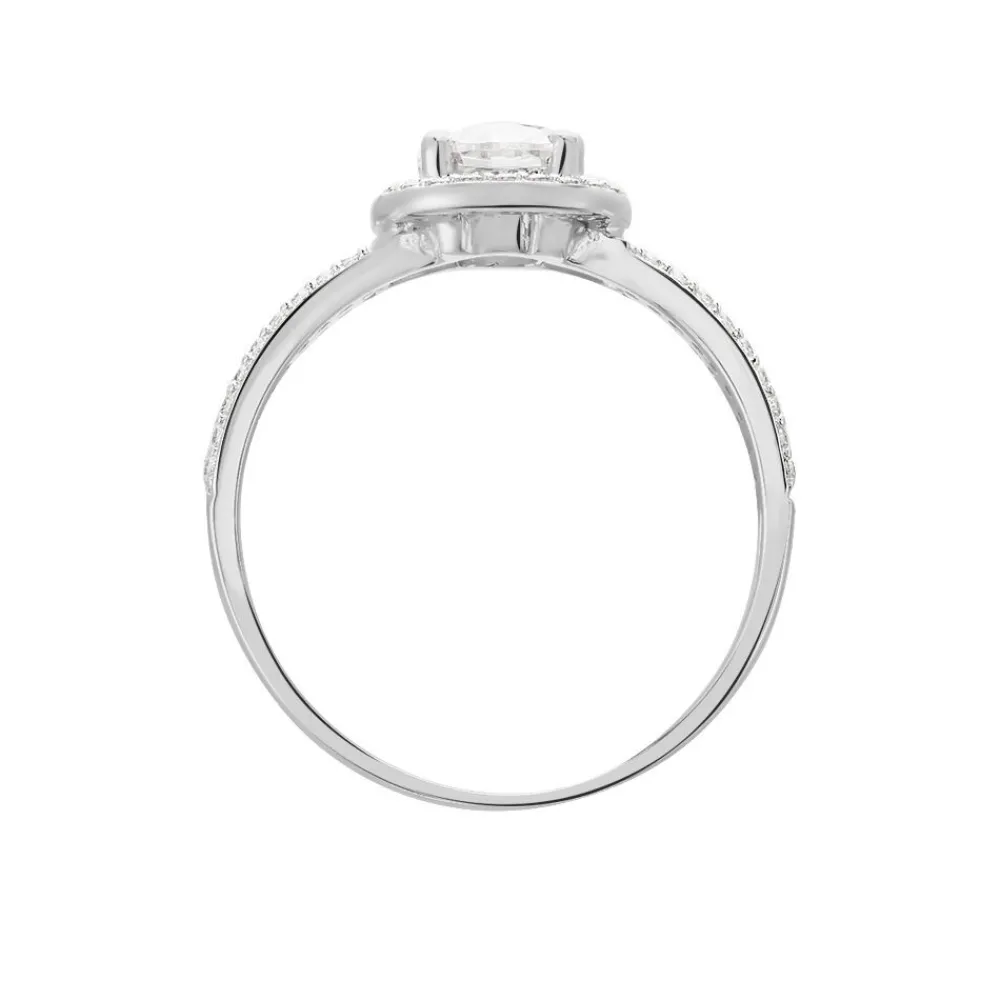 Bague Stelila Or Blanc Oxyde De Zirconium|Marc Orian Online