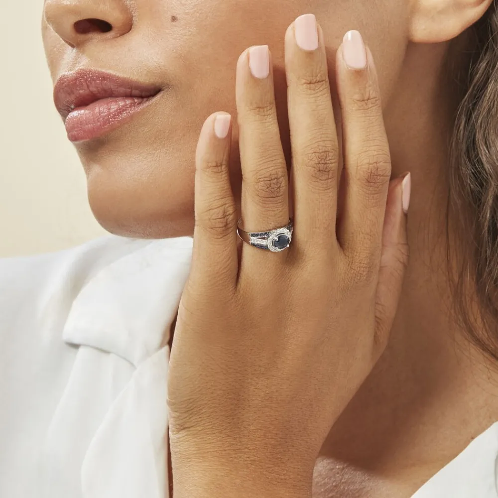 Bague Taliya Or Blanc Saphir Diamant|Marc Orian Outlet