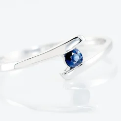 Bague Tamyra Or Blanc Saphir|Marc Orian Online