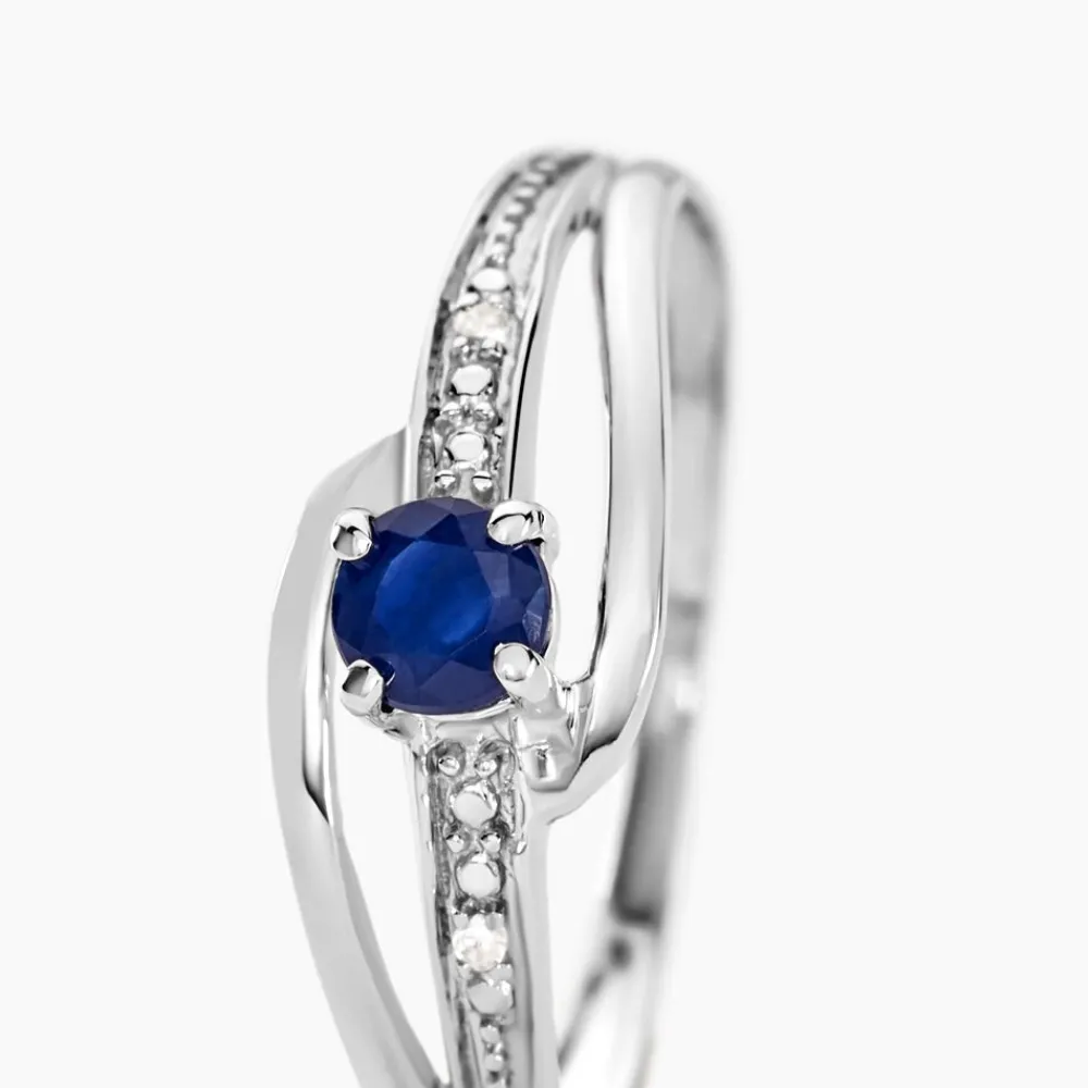 Bague Tanissia Or Blanc Saphir Et Diamant|Marc Orian Outlet