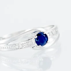 Bague Tanissia Or Blanc Saphir Et Diamant|Marc Orian Outlet