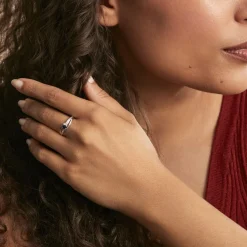 Bague Tanissia Or Blanc Saphir Et Diamant|Marc Orian Outlet