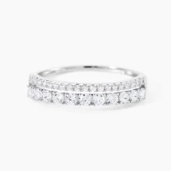Bague The Crown Or Blanc Oxyde De Zirconium