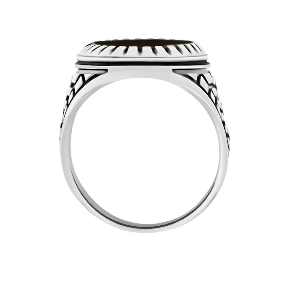 Bague Thimeo Argent Blanc Onyx|Marc Orian Hot