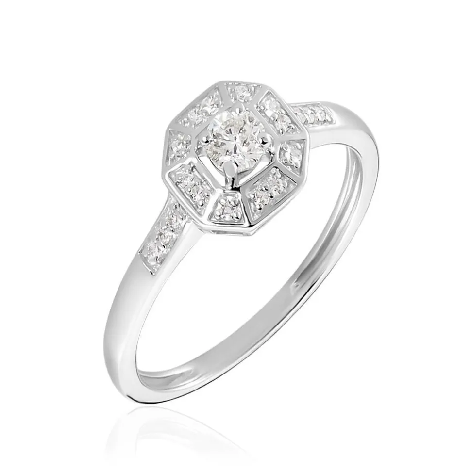 Bague Transmission Or Blanc Diamant