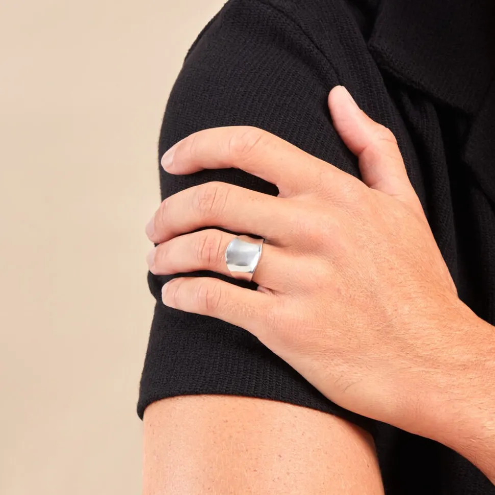 Bague Two Argent Blanc
