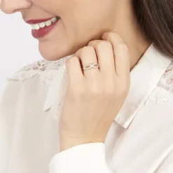 Bague Vaguelette Or Jaune Diamant