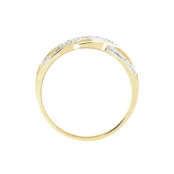 Bague Vaguelette Or Jaune Diamant