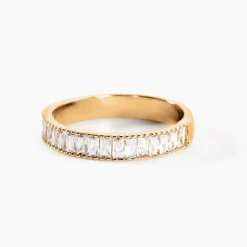 Bague Valentyne Plaque Or Jaune Oxyde De Zirconium|Marc Orian Outlet