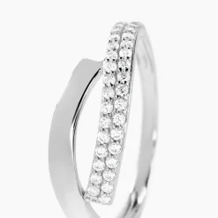 Bague Vero Or Blanc Oxyde De Zirconium