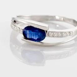 Bague Viyan Or Blanc Saphir Et Diamant|Marc Orian Hot