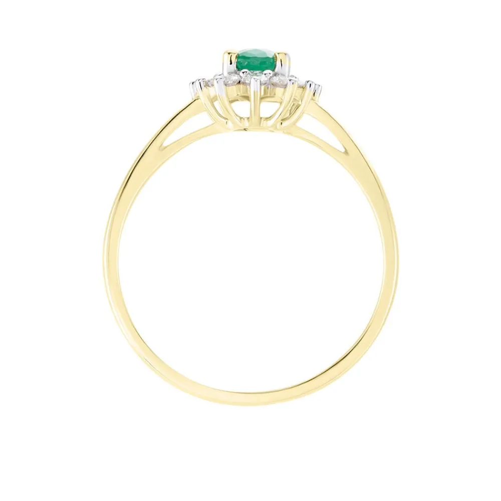 Bague Vladimir Or Jaune Emeraude Diamants|Marc Orian Hot