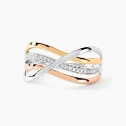 Bague Volya Or Tricolore Diamant