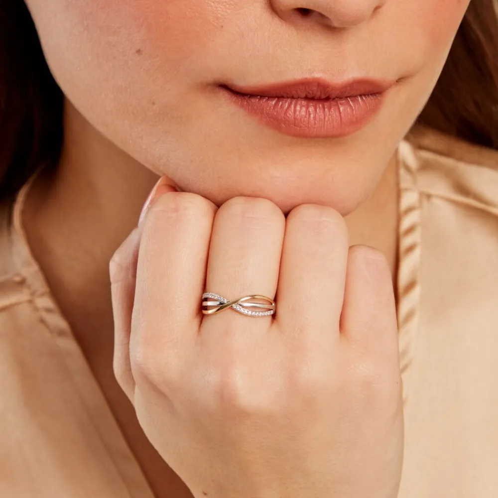 Bague Yvanne Or Jaune Argent Blanc Oxyde De Zirconium|Marc Orian Clearance