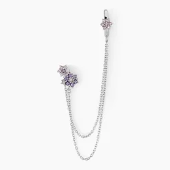 Bijou D'oreille Unitaire Grimpant Argent Blanc Oxyde De Zirconium|Marc Orian Clearance