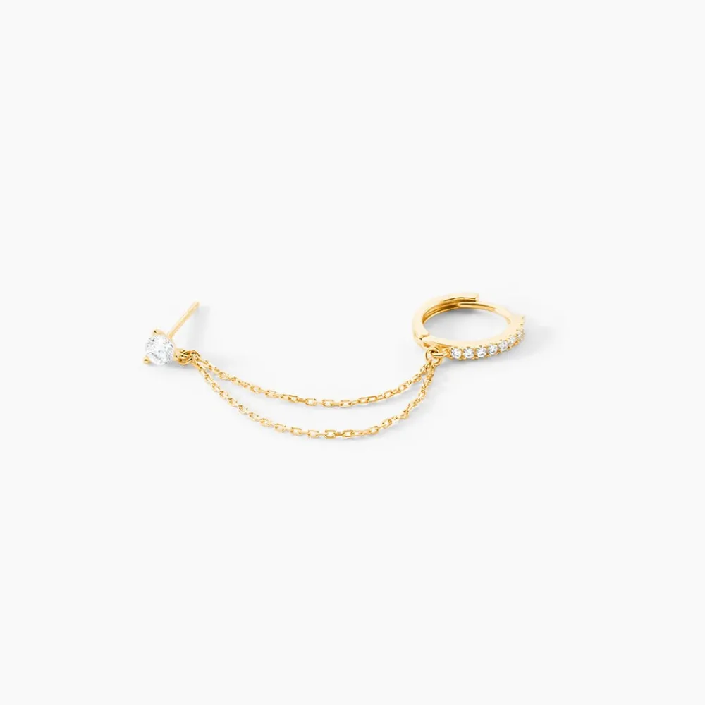 Bijou D'oreille Unitaire Michi Or Jaune Oxyde De Zirconium|Marc Orian Clearance