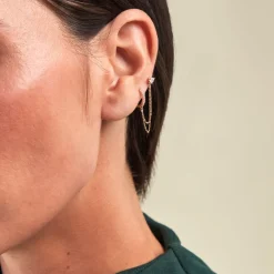 Bijou D'oreille Unitaire Michi Or Jaune Oxyde De Zirconium|Marc Orian Clearance