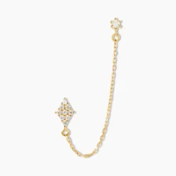 Bijou D'oreille Unitaire Pallas Or Jaune Oxyde De Zirconium|Marc Orian Online