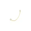 Bijou D'oreille Unitaire Pendante Larus Or Jaune Oxyde De Zirconium