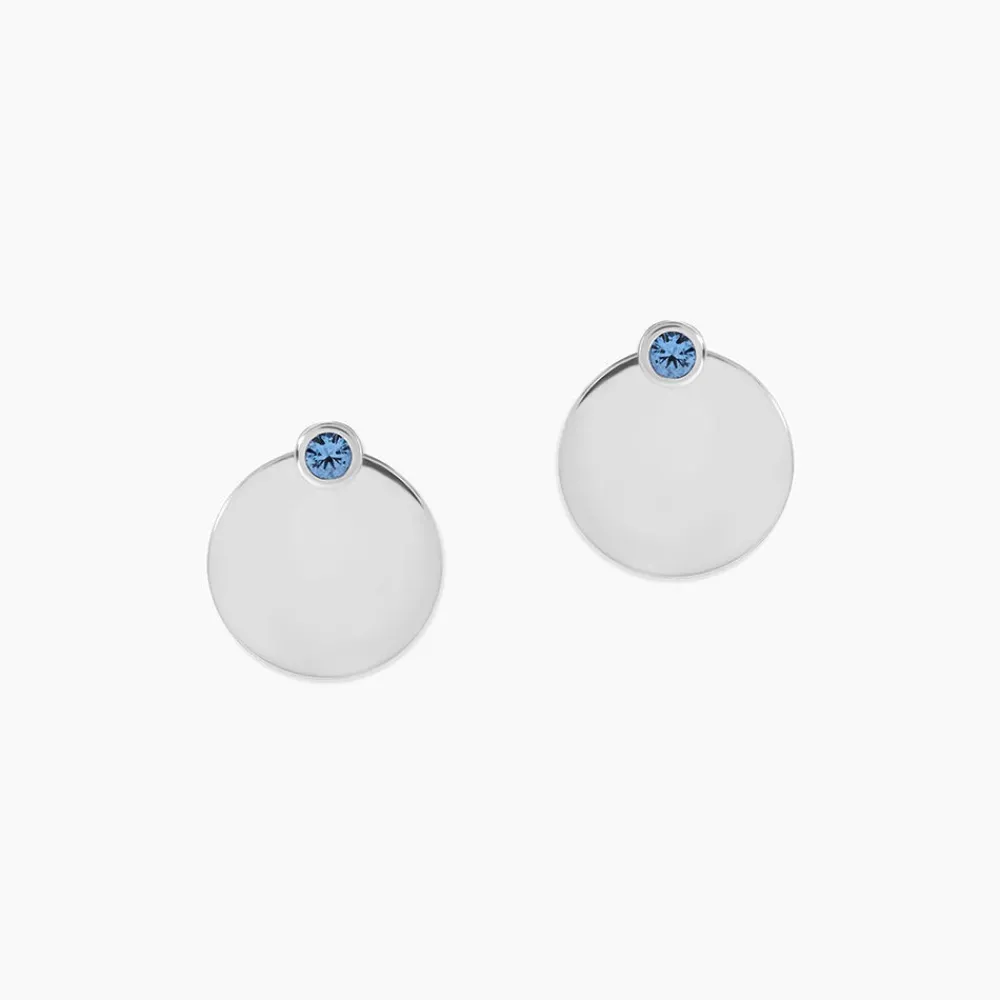 Bijoux D'oreilles Aleksandra Argent Blanc Oxyde De Zirconium|Marc Orian Clearance