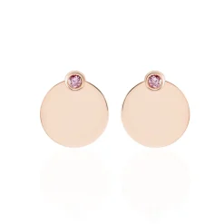 Bijoux D'oreilles Aleksandra Argent Rose Oxyde De Zirconium|Marc Orian New