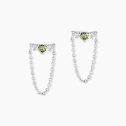 Bijoux D'oreilles Desert Argent Blanc Oxyde De Zirconium|Marc Orian Sale