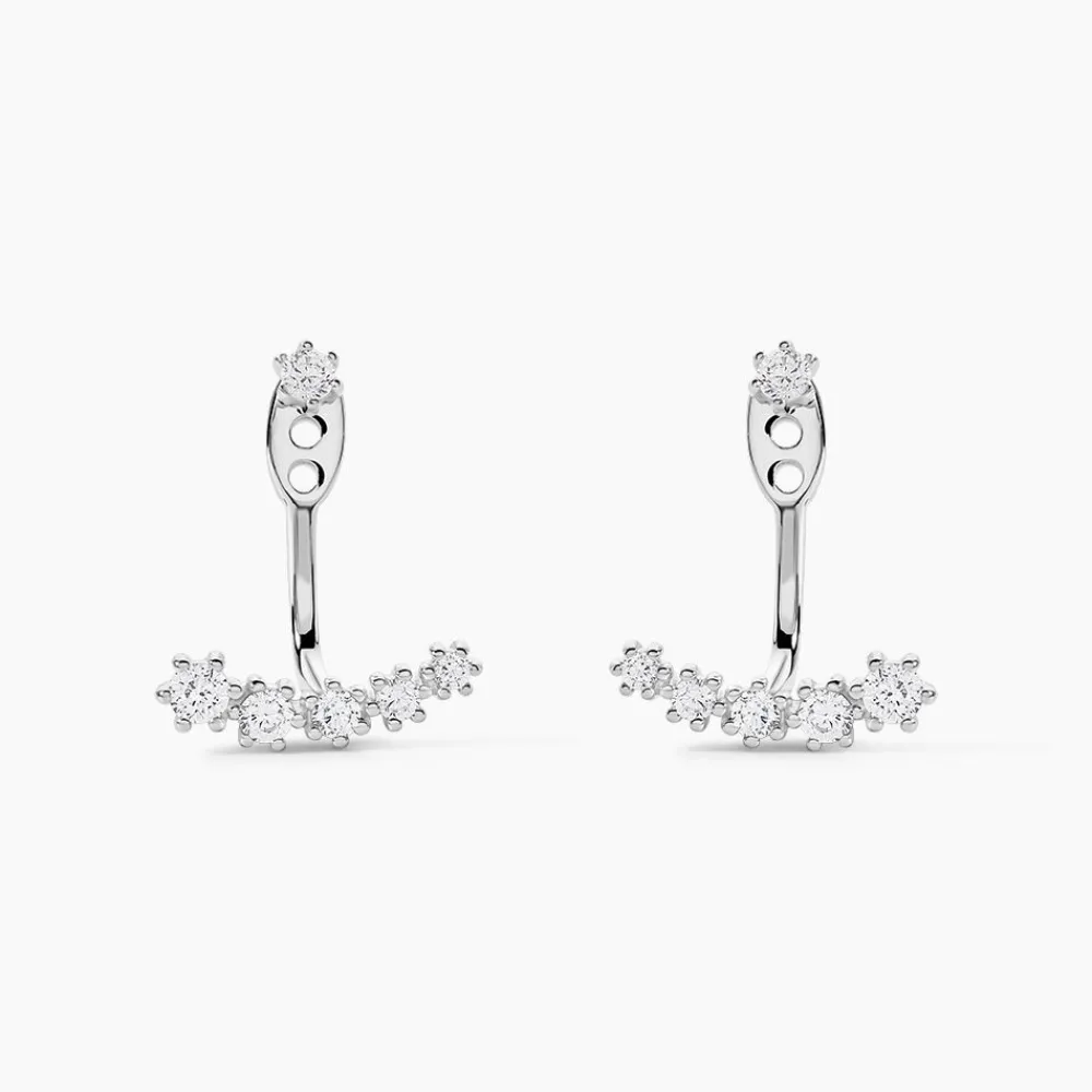Bijoux D'oreilles Karoly Argent Blanc Oxyde De Zirconium|Marc Orian Clearance